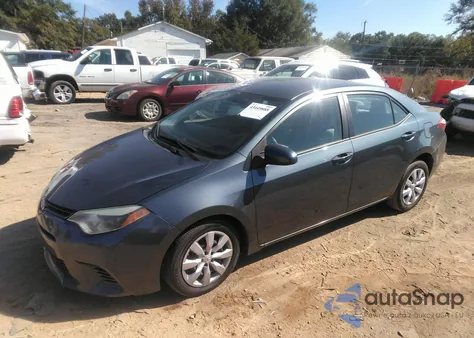 2015 Toyota Corolla Le from USA, damaged, VIN 2T1BURHEXFC260714